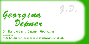 georgina depner business card